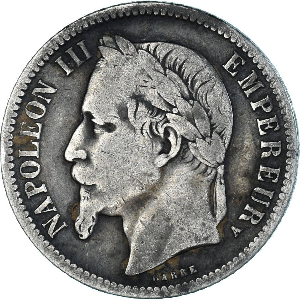 Münze, Frankreich, Napoleon III, Napoléon III, Franc, 1867, Paris, S, Silber