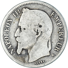 Moneta, Francia, Napoleon III, Napoléon III, Franc, 1867, Strasbourg, B+