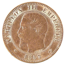 Francia, Napoleon III, Napoléon III, 2 Centimes, 1853, Paris, BB+, Bronzo, G...