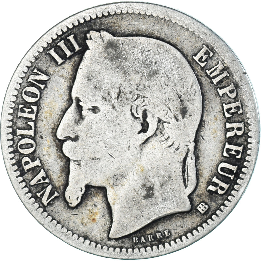 Münze, Frankreich, Napoleon III, Napoléon III, Franc, 1869, Strasbourg, SGE+