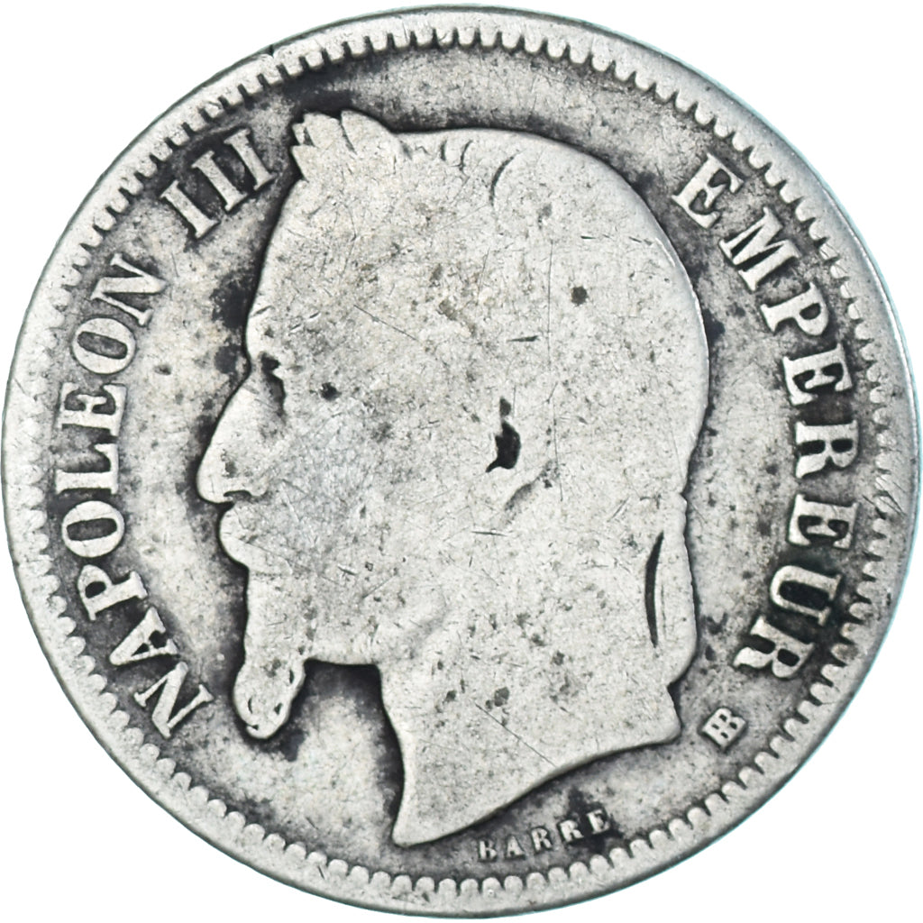 Coin, France, Napoleon III, Napoléon III, Franc, 1869, Strasbourg, F(12-15)