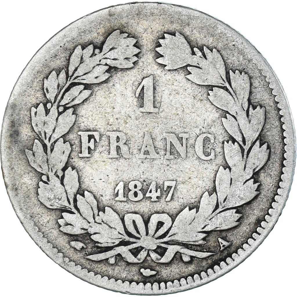 Münze, Frankreich, Louis-Philippe, Franc, 1847, Paris, SGE+, Silber, KM:748.1