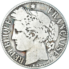 Coin, France, Cérès, Franc, 1872, Paris, VF(20-25), Silver, KM:822.1