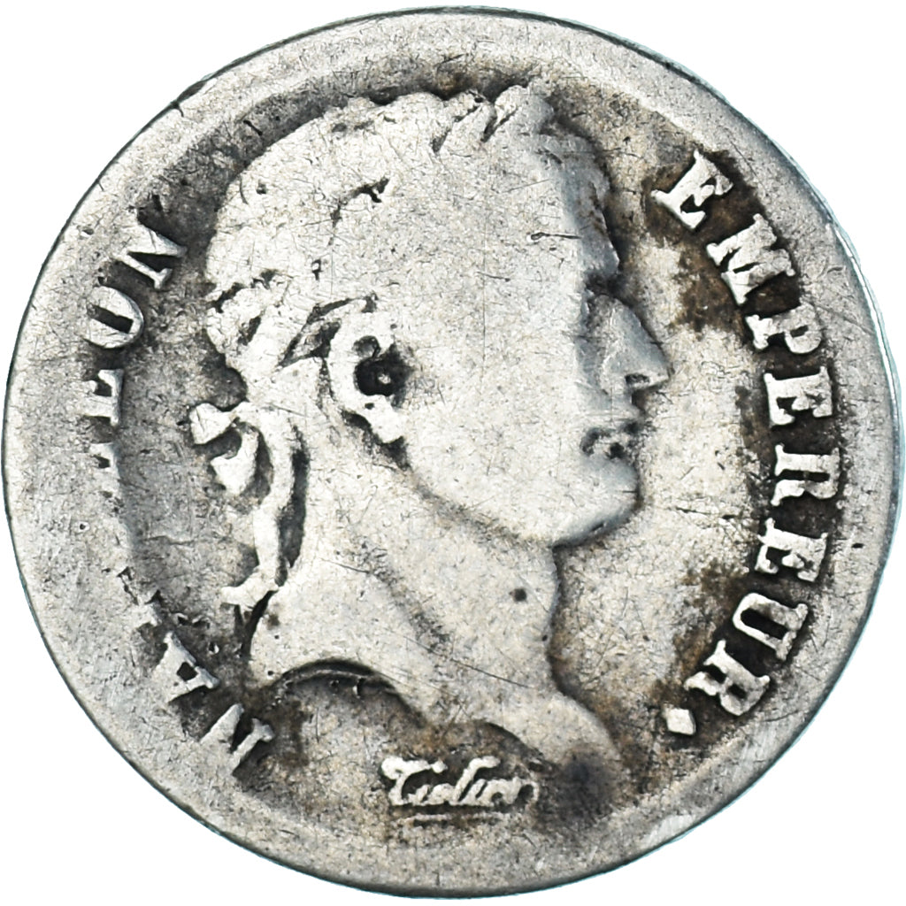 Moeda, França, Napoléon I, 1/2 Franc, 1812, Perpignan, F(12-15), Prata