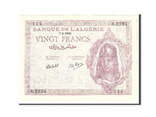 Billet, Algeria, 20 Francs, 1945, 1945-05-07, KM:92b, TTB