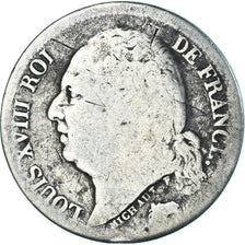 Coin, France, Louis XVIII, Louis XVIII, 1/2 Franc, 1822, Paris, F(12-15)