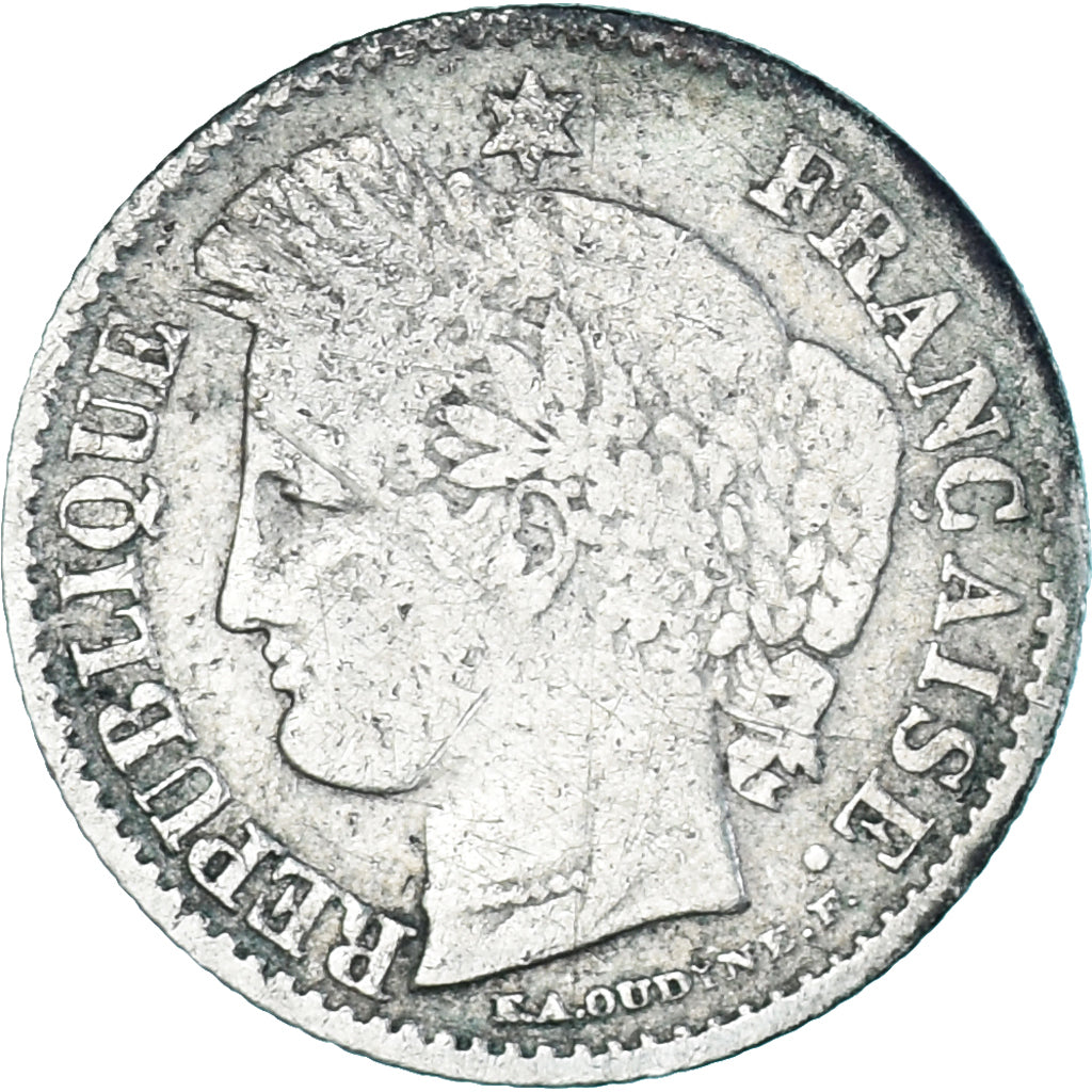 Münze, Frankreich, Cérès, 20 Centimes, 1850, Paris, S, Silber, KM:758.1