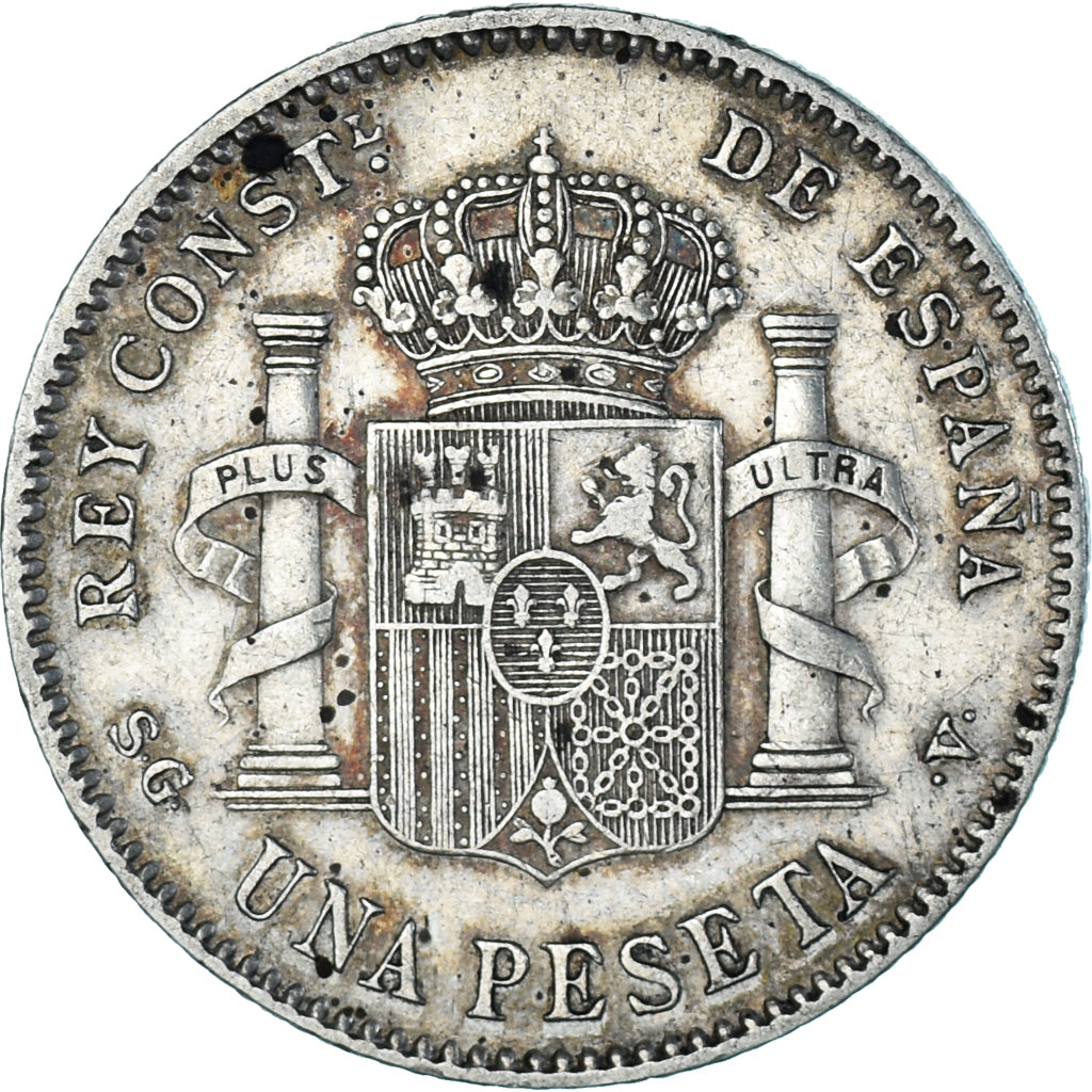 Coin, Spain, Alfonso XIII, Peseta, 1899, EF(40-45), Silver, KM:706