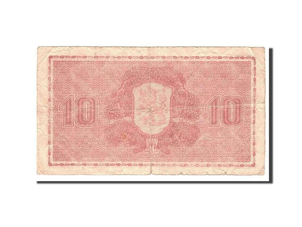 Finland, 10 Markkaa, 1939, Undated, KM:70a, VF(20-25)