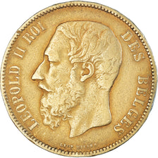 Coin, Belgium, Leopold II, 5 Francs, 5 Frank, 1873, VF(30-35), Silver, KM:24