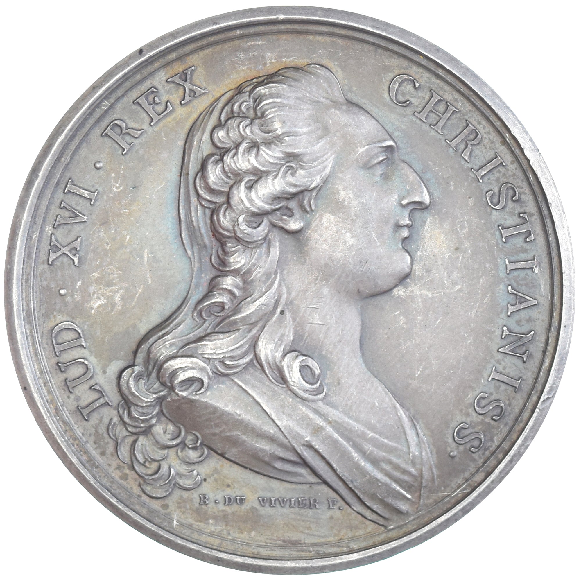 França, medalha, Louis XVI et Marie-Antoinette, História, Duvivier, Nova