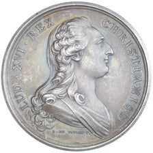 França, medalha, Louis XVI et Marie-Antoinette, História, Duvivier, Nova