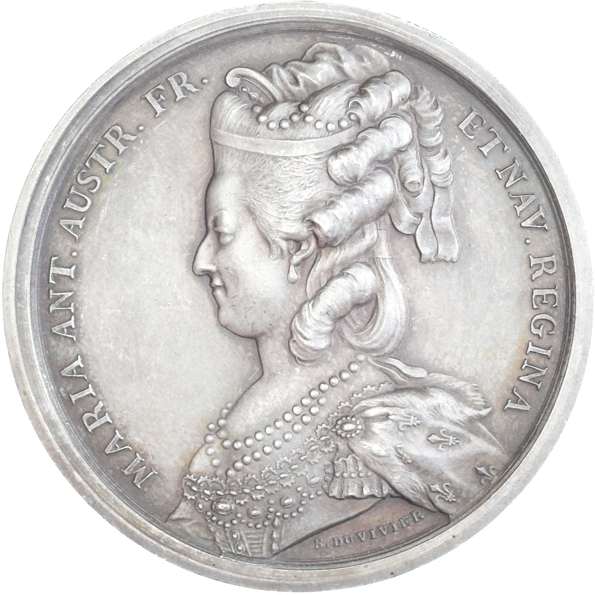 França, medalha, Louis XVI et Marie-Antoinette, História, Duvivier, Nova