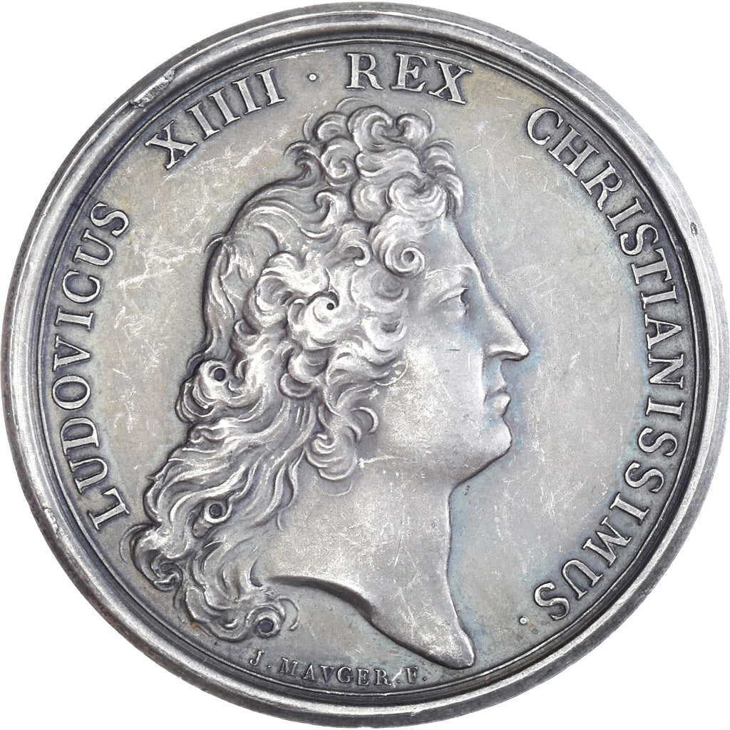 France, Medal, Louis XIV, Gratifications accordées aux Gens de Lettres