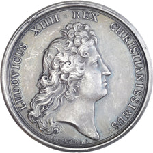 France, Medal, Louis XIV, Gratifications accordées aux Gens de Lettres