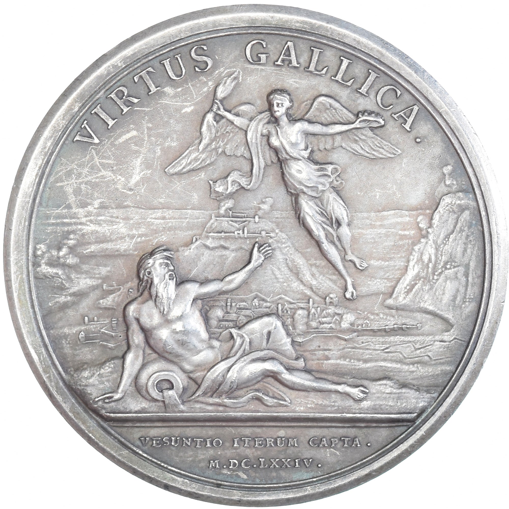 France, Medal, Louis XIV, Seconde Prise de Besançon, History, 1674, Mauger