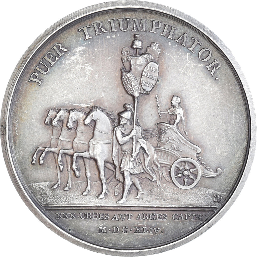 France, Medal, Louis XIV, Prise de Trente Villes, History, 1644, Mauger