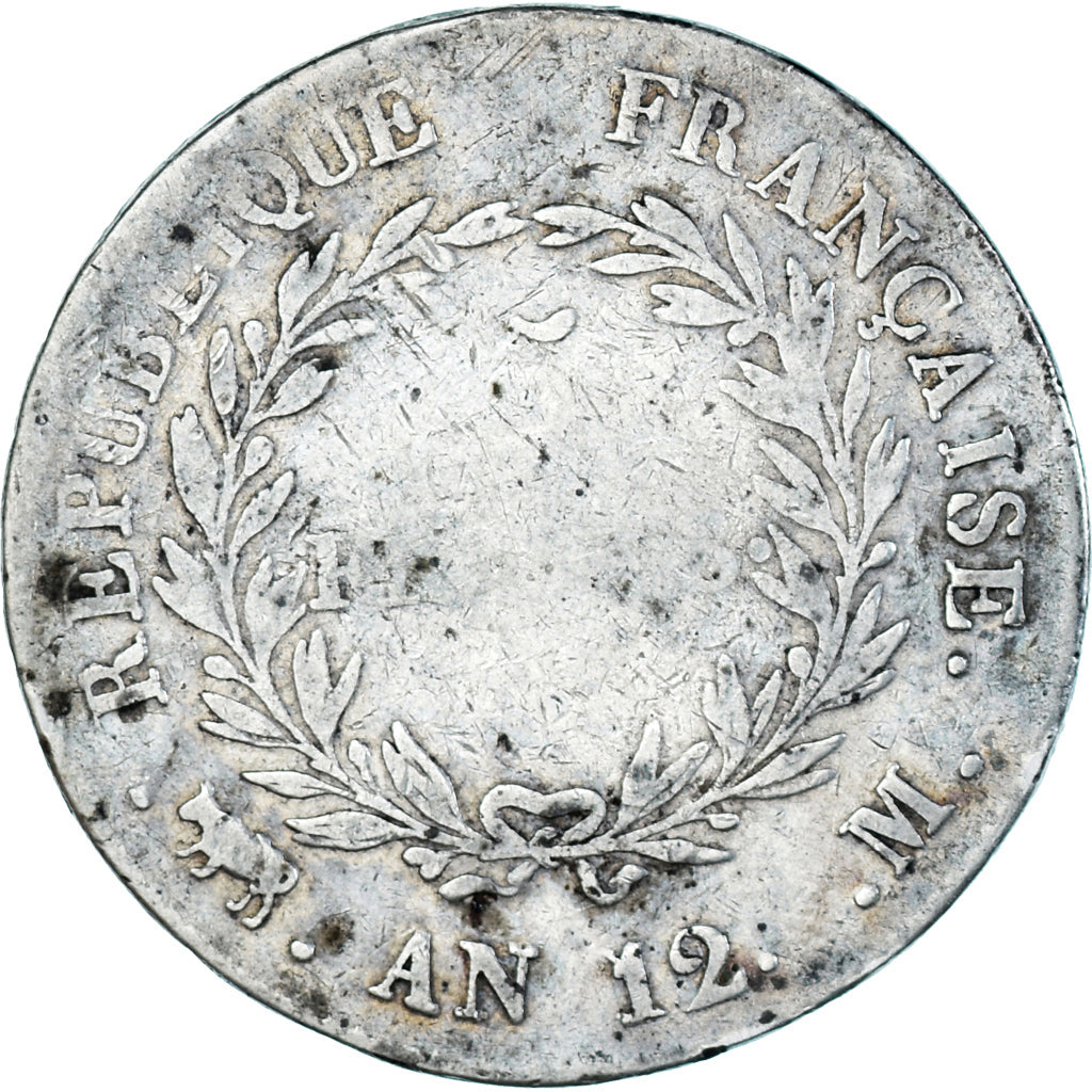Coin, France, Bonaparte Premier Consul, 5 Francs, An 12 (1804), Toulouse