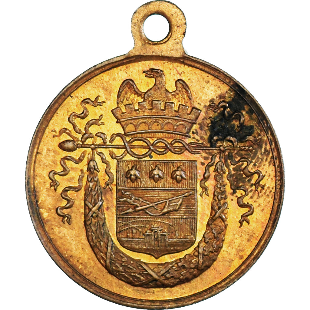 France, Medal, Concours Musical, Ville de Lille, Musique, 1862, AU(55-58), Brass