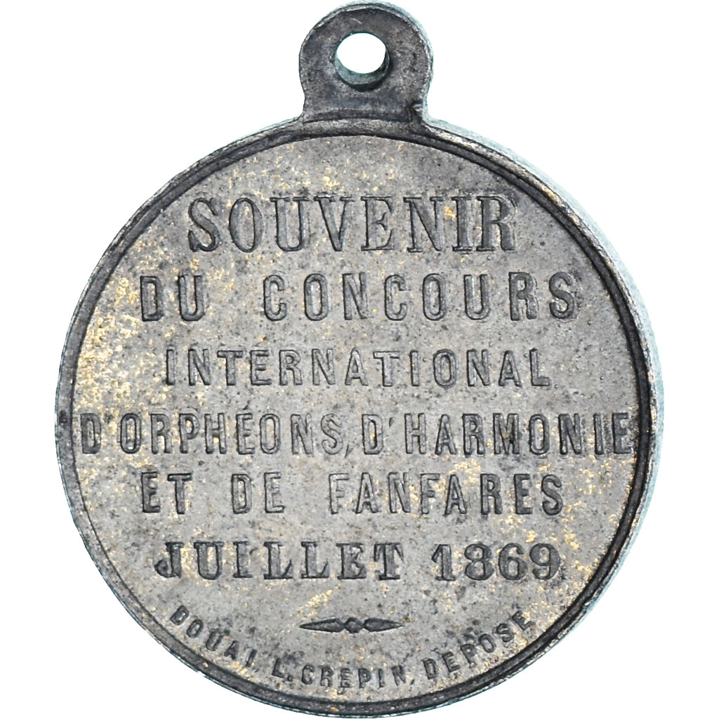 France, Medal, Concours International d'Orphéons, Fête de Douai, Musique