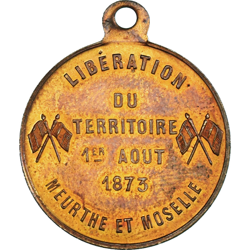 France, Medal, Libération du territoire, Meurthe et Moselle, History, 1873
