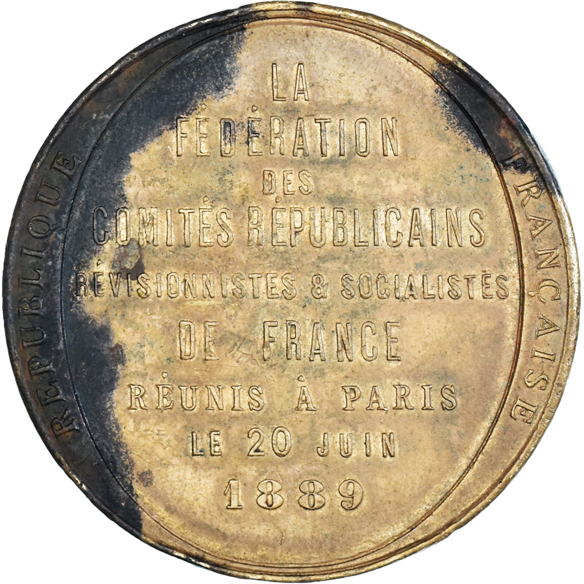 France, Medal, Fédération des Comités Républicains Réunis à Paris