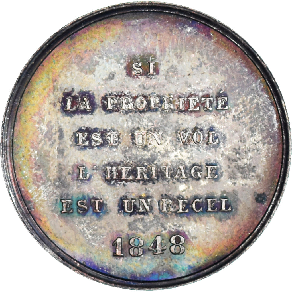 France, Medal, Proudhon, Représentant du Peuple, Politics, 1848, AU(55-58)