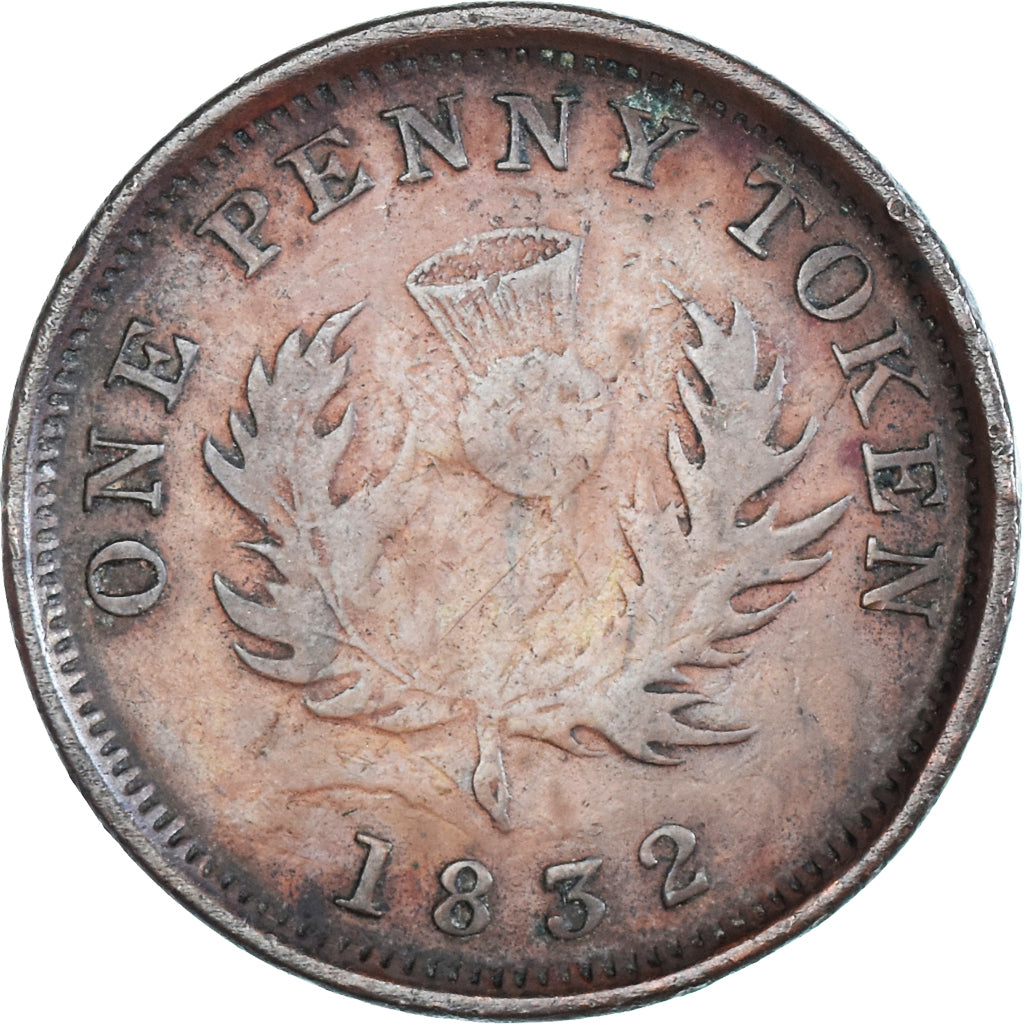 Żeton, NOWA SZKOCJA, 1 Penny Token, 1832, Royal Canadian Mint, Ottawa