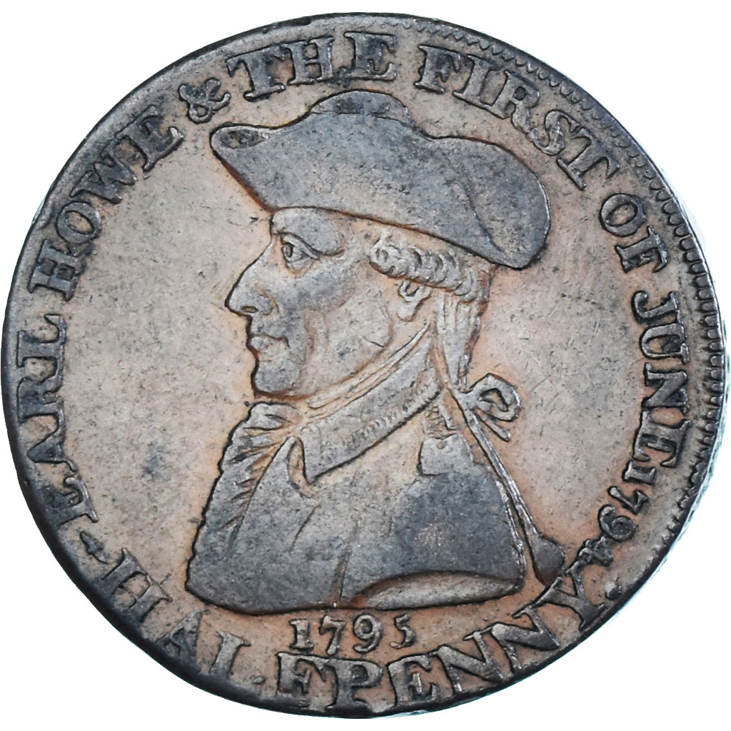United Kingdom, Halfpenny Token, Hampshire, Emsworth, 1795, SS, Kupfer