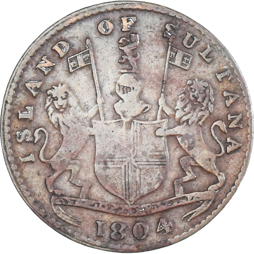 Monnaie, Indonésie, 1 Keping, 1804, TB+, Bronze, KM:262