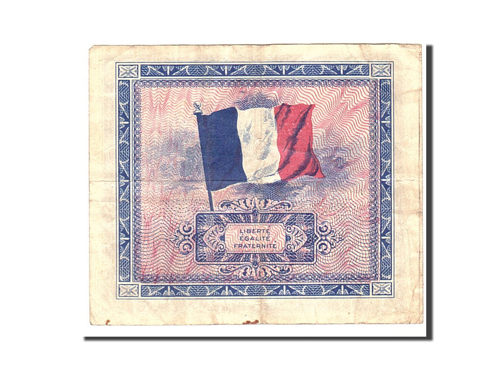 Banknot, Francja, 2 Francs, 1944, Undated, VF(20-25), Fayette:VF16.2, KM:114b