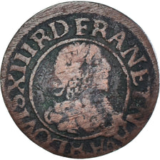 Moneta, Francja, Louis XIII, Double Tournois, 1637, Saint-André de