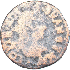 Monnaie, France, Louis XIII, Double Tournois, 1619, B, Cuivre