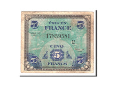 France, 5 Francs, 1944, KM:115b, Undated, VF(20-25), Fayette:VF17.2