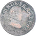 Moeda, França, Louis XIII, Double tournois, buste juvénile au col fraisé