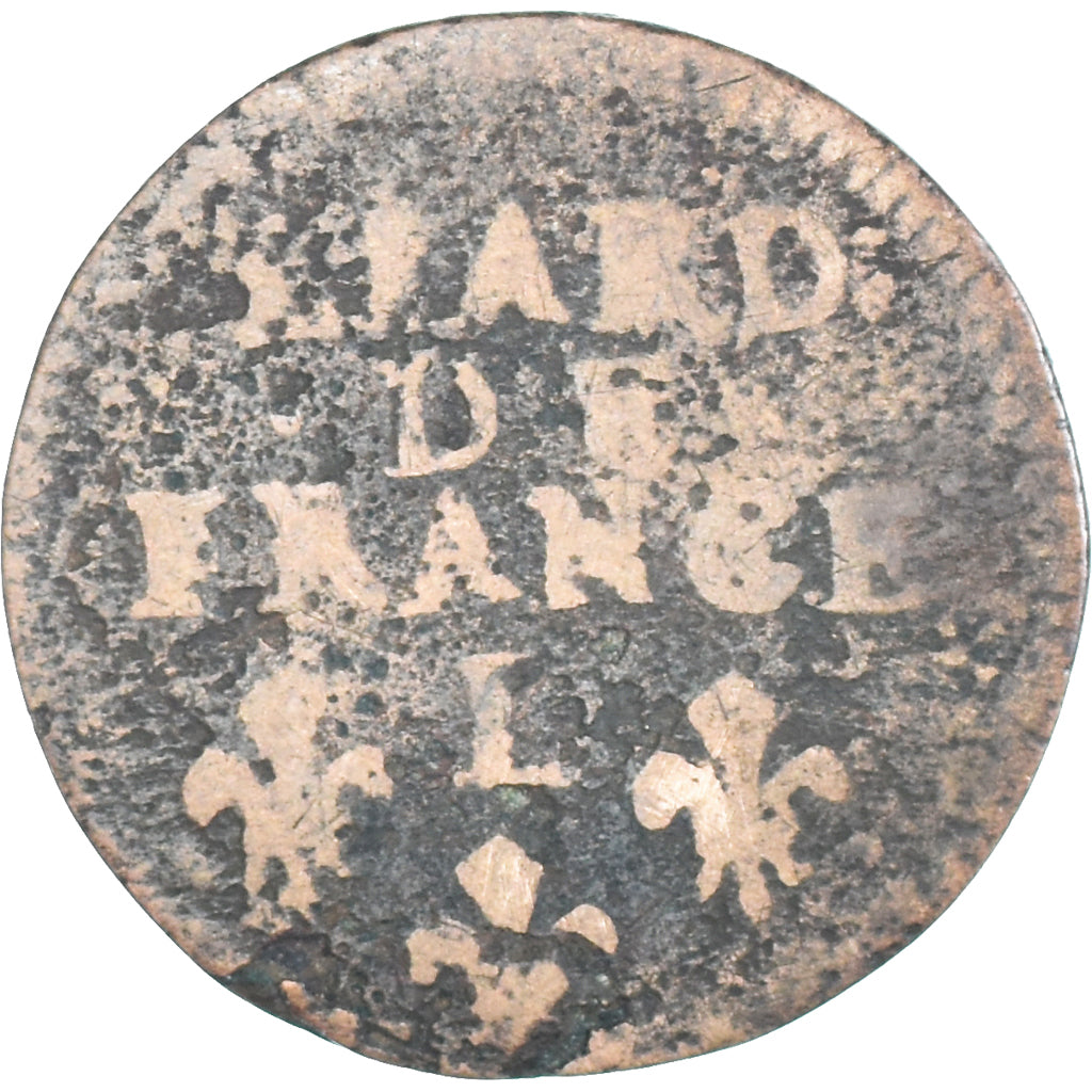 Moneta, Francia, Louis XIV, Liard, 1699, Bayonne, B, Rame