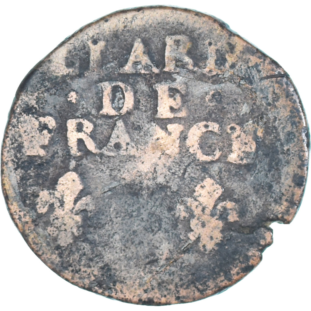 Moneda, Francia, Louis XIV, Liard, 1698, BC, Cobre, Gadoury:81