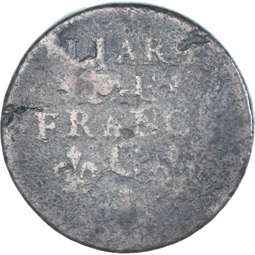 Coin, France, Louis XIV, Liard de France, 1657, Caen, VG(8-10), Copper, C2G:54