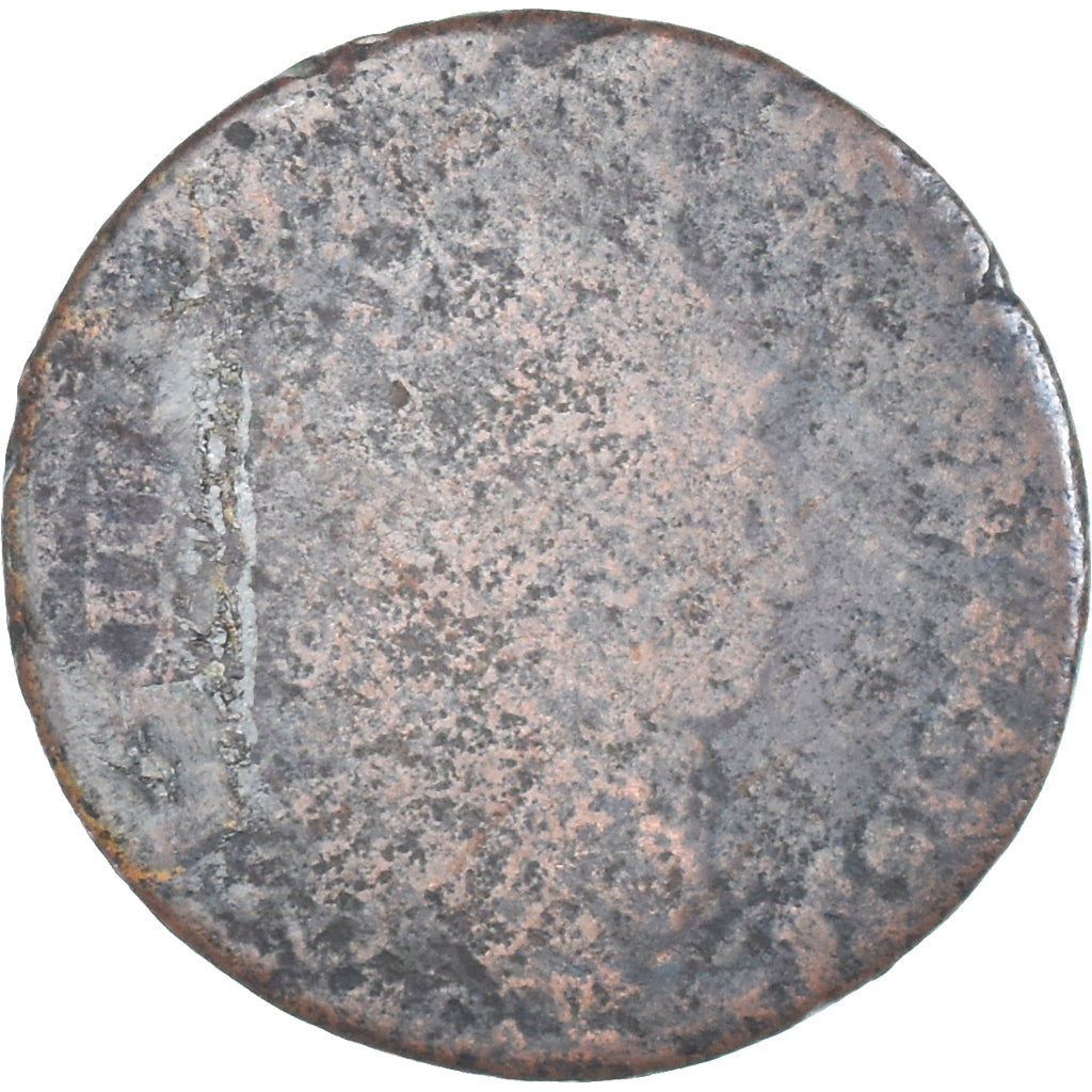 Coin, France, Louis XIV, Liard de France au buste juvénile, deuxième type