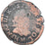 Moneda, Francia, Henri III, Double Tournois, 1592, Toulouse, BC+, Cobre