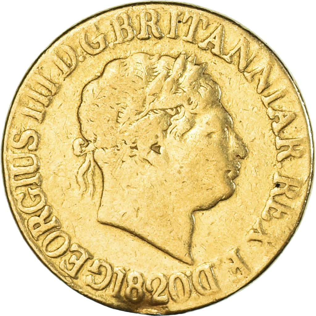 Moneta, Wielka Brytania, George III, Sovereign, 1820, London, F(12-15), Złoto