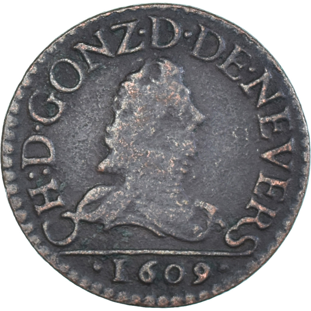 Moneta, STATI FRANCESI, NEVERS & RETHEL, Charles de Gonzague, Double Tournois