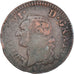 Monnaie, France, Louis XVI, Sol ou sou, Sol, 1790, Bordeaux, TB, Cuivre
