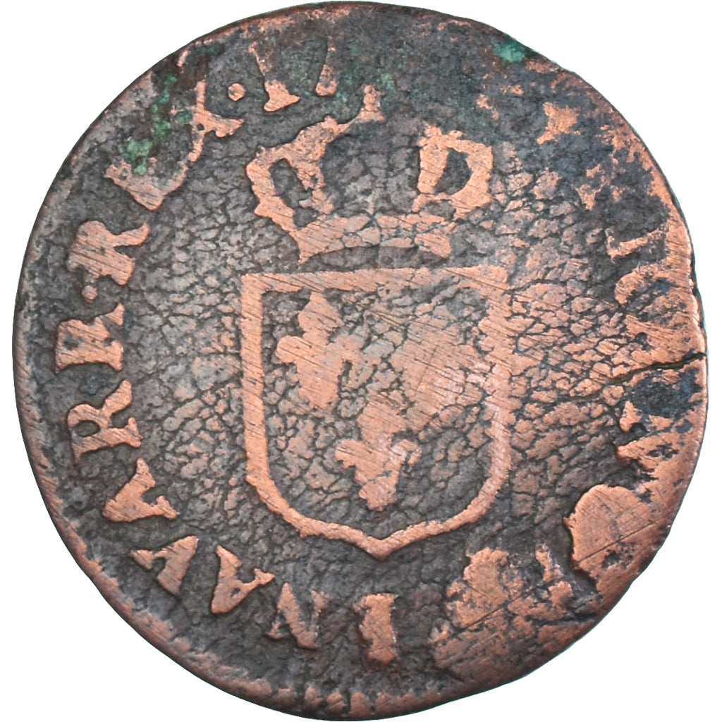 Coin, France, Louis XVI, Liard à la Vieille Tête, 1774, Limoges, VF(20-25)