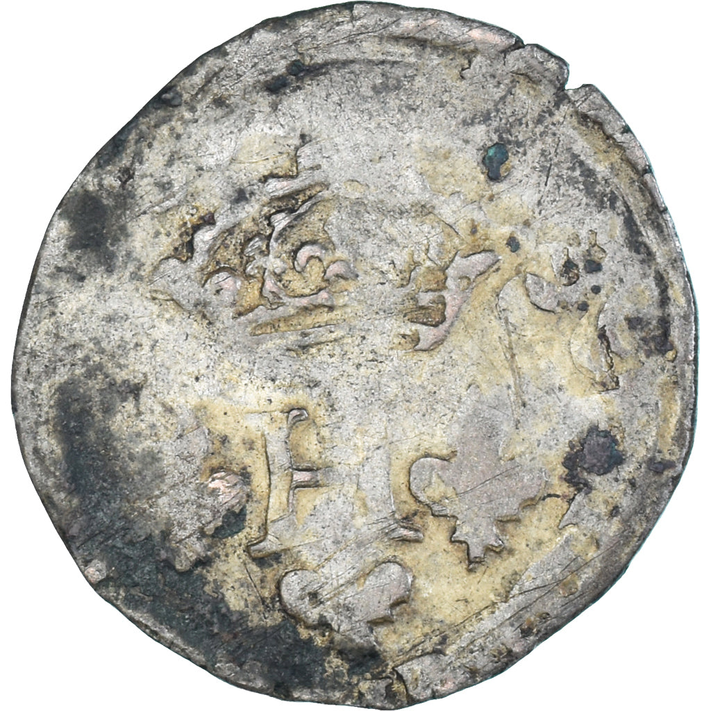 Coin, France, Henri III, Double Sol Parisis, AG(3), Billon