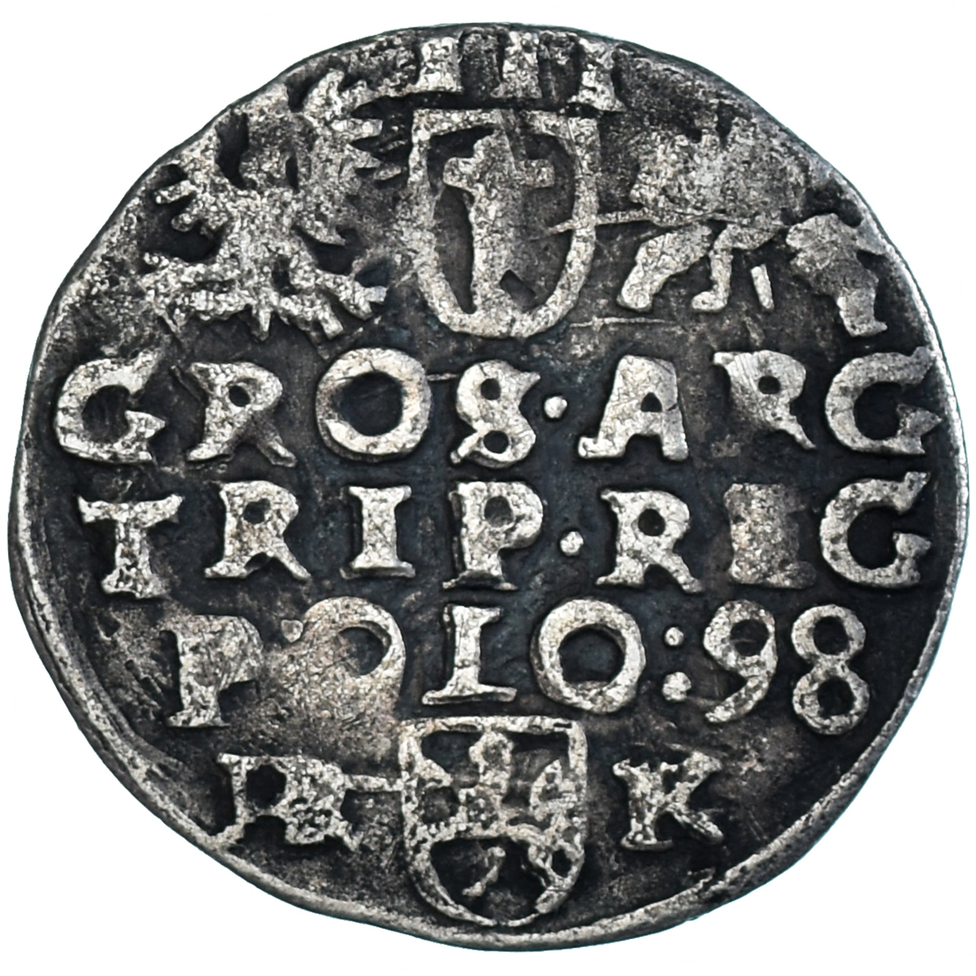 Monnaie, Pologne, Sigismund III, 3 Groschen, 1598, Wschowa, TB+, Billon