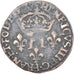 Moeda, França, Henri III, Double Sol Parisis, 1585, Amiens, Faux d'Epoque