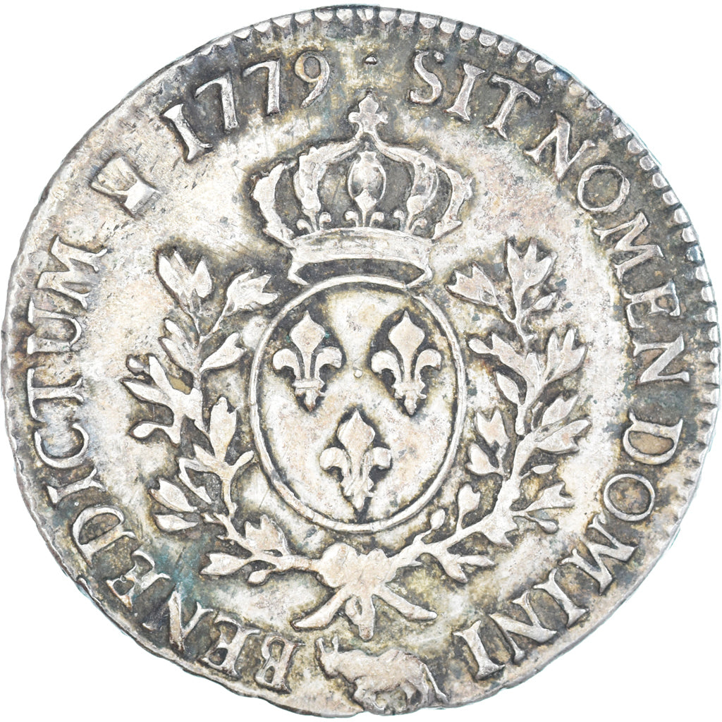 Moneta, Francia, Louis XVI, Écu de Béarn aux branches d'olivier, Ecu, 1779