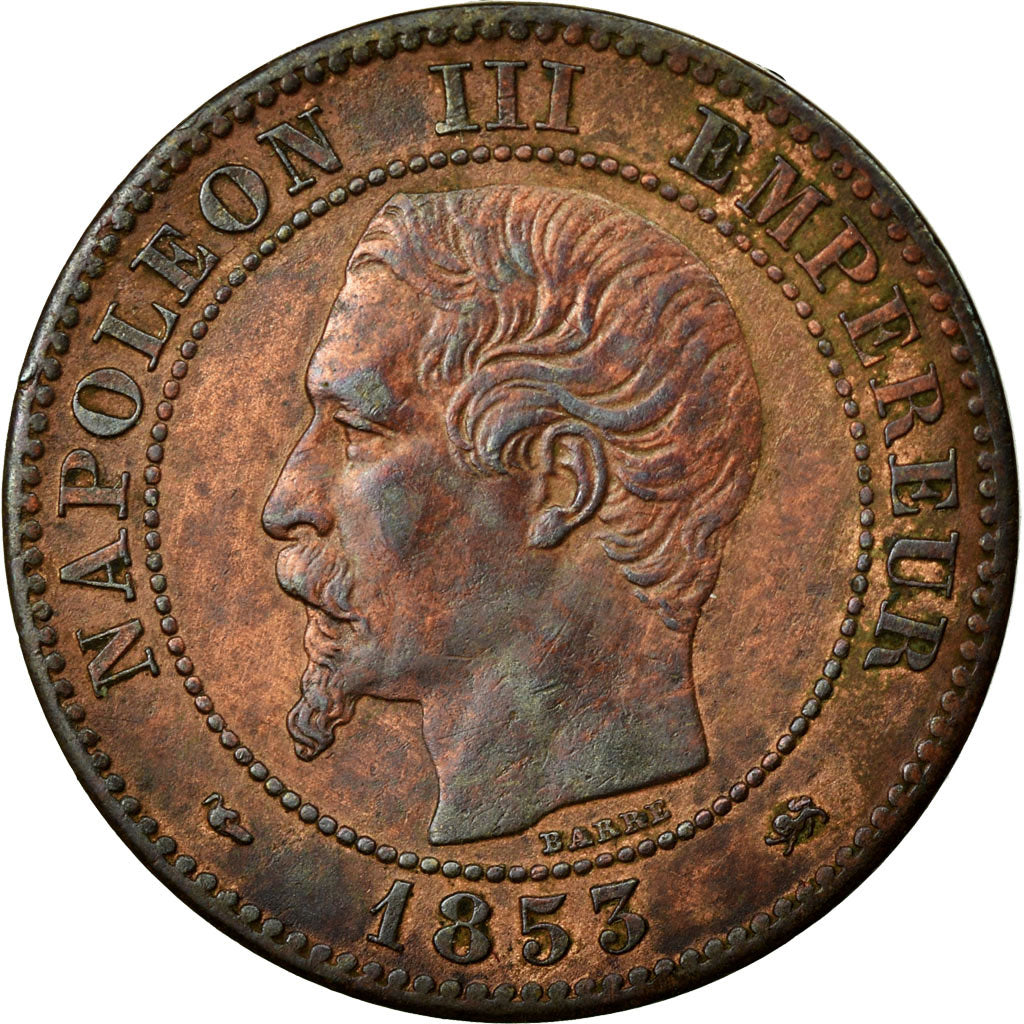 Coin, France, Napoleon III, Napoléon III, 2 Centimes, 1853, Lyon, EF(40-45)
