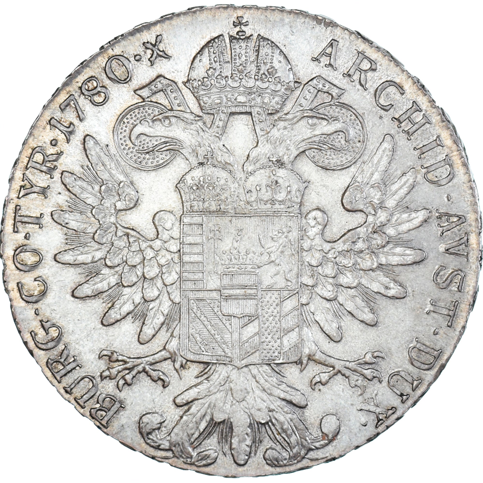 Coin, Austria, Joseph II, Thaler, 1780, AU(55-58), Silver, KM:T1